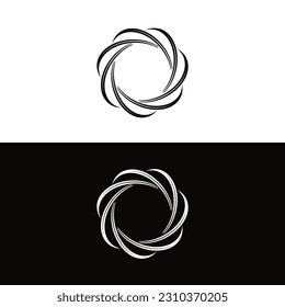 Circle vector logo template illustration . Circle icon logo  