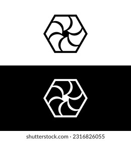 Ilustración de la plantilla del logotipo del vector de círculo. Diseño del logotipo del icono circular 