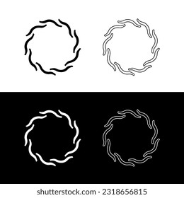 Circle vector logo template illustration design 