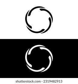 Ilustración de la plantilla de logotipo del vector de círculo  