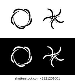 Circle vector logo template illustration . Circle icon logo 