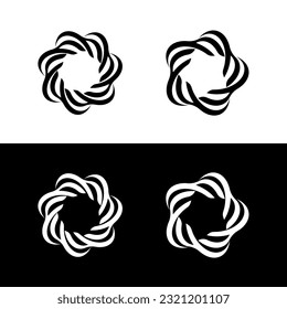 Circle vector logo template illustration . Circle icon logo 