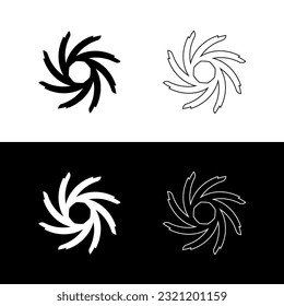 Circle vector logo template illustration . Circle icon logo 