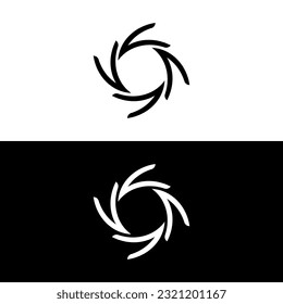 Circle vector logo template illustration . Circle icon logo 