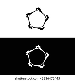 Circle vector logo template illustration  