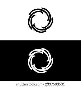 Circle vector logo template illustration  