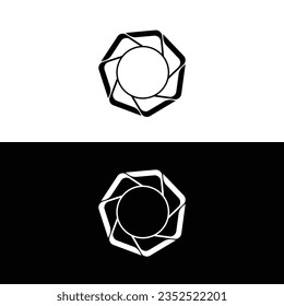 Circle vector logo template illustration	