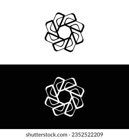 Circle vector logo template illustration	
