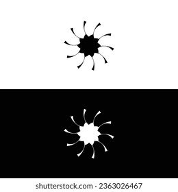 Circle vector logo template illustration .Circle icon logo  