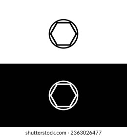 Circle vector logo template illustration .Circle icon logo  