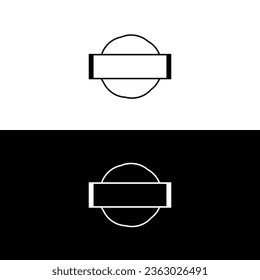 Circle vector logo template illustration .Circle icon logo  