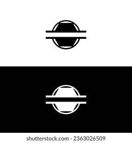 Ilustración de la plantilla del logotipo del vector circular .Logo del icono circular  
