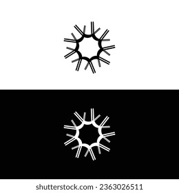 Circle vector logo template illustration .Circle icon logo  