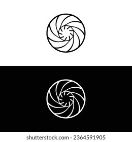 Circle vector logo template illustration	