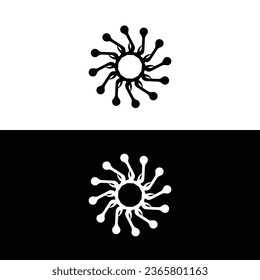 Ilustración de la plantilla de logotipo del vector de círculo	