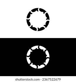 Circle vector logo template illustration	