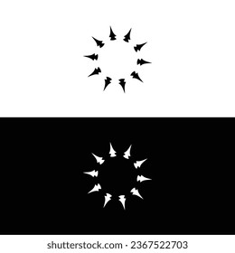 Circle vector logo template illustration	