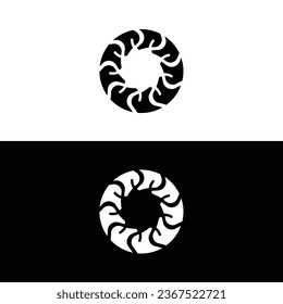 Circle vector logo template illustration	