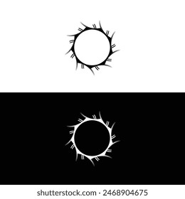 
Circle vector logo template illustration . Stylish circle vector logo template design 
