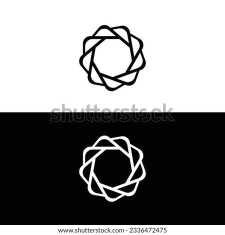 Circle vector logo template illustration  