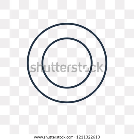 circle vector outline icon isolated on stock vector royalty free circle outline