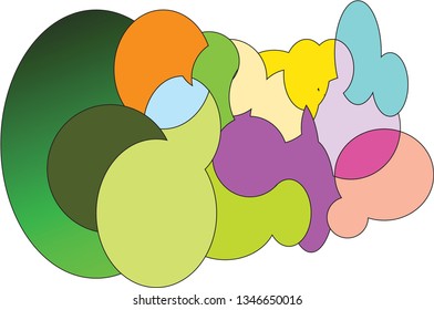 Circle vector, overlay and color as needed