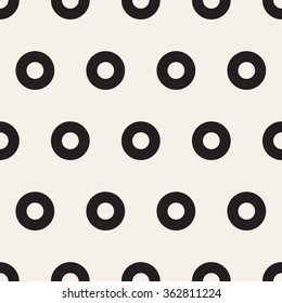 circle Vector seamless pattern. Abstract background.