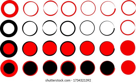 Circle vector set, Circle illustration, eps10.