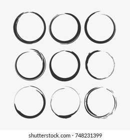 Circle vectors material design template