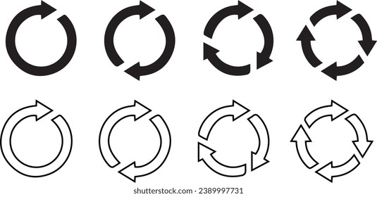 Circle vectors and symbols icons design 