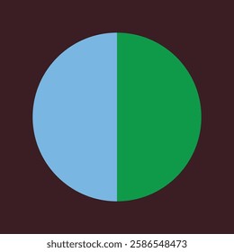 Circle vibrant color geometric shape