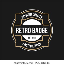 Circle Vintage and Retro Badge Design