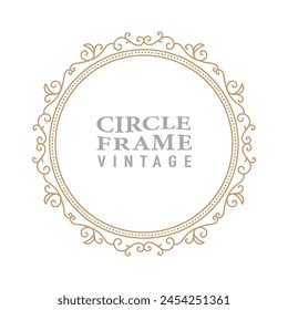 Circle Vintage Round Frame illustration