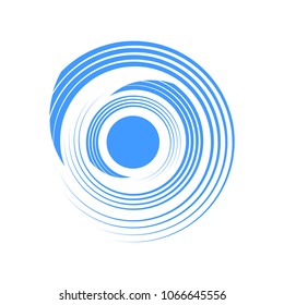 circle water componen design logo