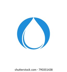 Circle Water Logo Design Vector 