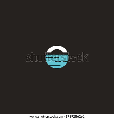 Circle Water logo icon template design in Vector illustration
