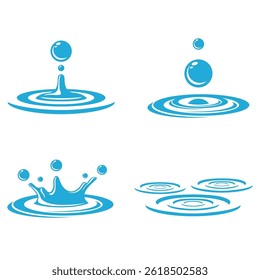 circle  water splash vector design