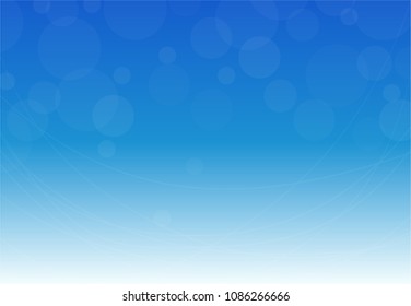 Circle with wave and blue abstract backgrond vector design