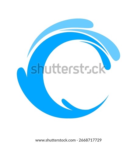 Circle wave illustration design vector