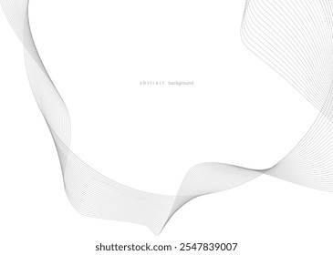 Círculo com padrão de linha de onda fluindo segundo plano no conceito de música, tecnologia, ai, futurista