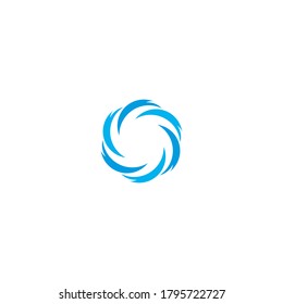 circle Wave Logo Template. vector Icon illustration design