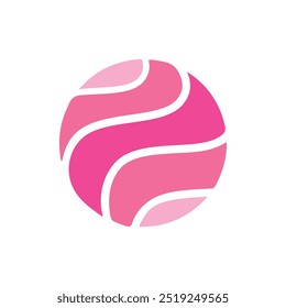 Circle Wave Logo Template Vector, Ocean simple and modern logo design. Company Logo 