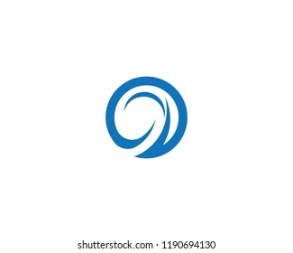 Circle  Wave symbol and icon Logo Template vector
