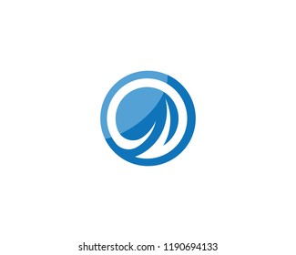 Circle  Wave symbol and icon Logo Template vector