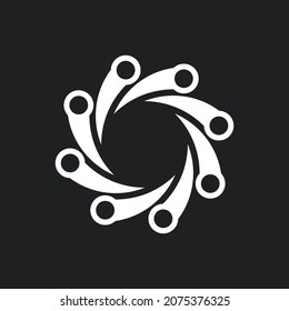 Circle Wave Tech Logo Design. Suitable for any business. Easy to remember, simple, different, unique, professional, clean, powerful, and modern. very well used in all media.