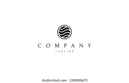 Circle wave vector logo image