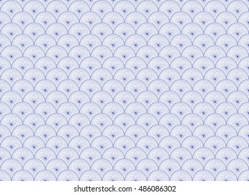 Circle Wave Vector Pattern Background Design