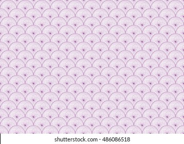Circle Wave Vector Pattern Background Design