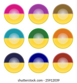 Circle web buttons