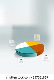 Circle web diagram template for infographics. Vector scheme.